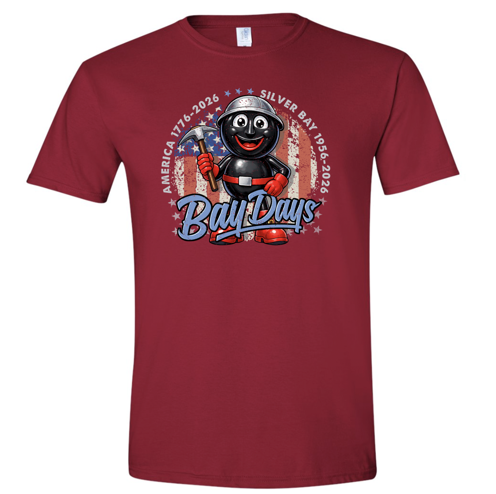 Bay Days Rocky Flag Cardinal T-Shirt